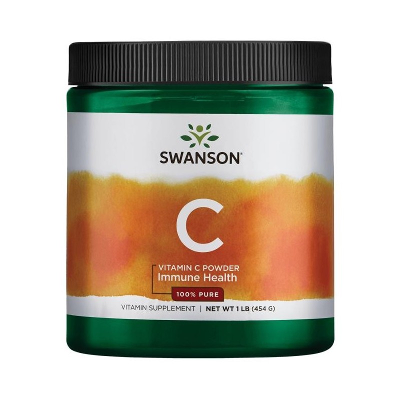 Witamina C w proszku 100% czysta 454g Swanson