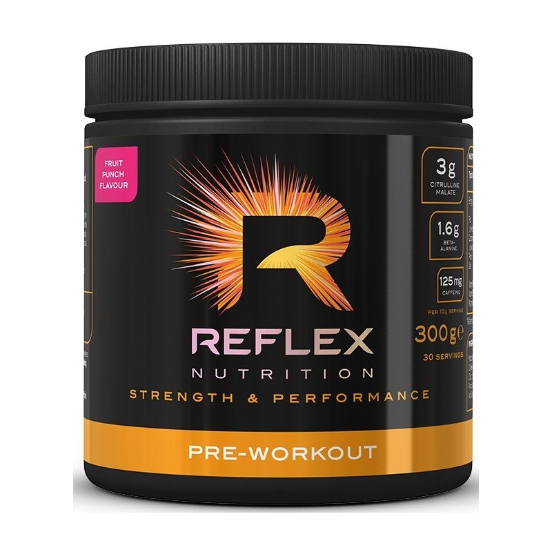 Pre-Workout Fruit Punch 300g Reflex Nutrition