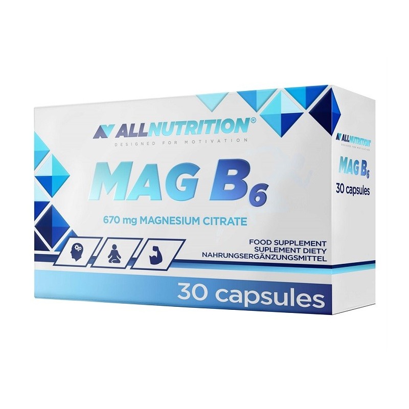 MAG B6 670mg 30 kapsułek Allnutrition