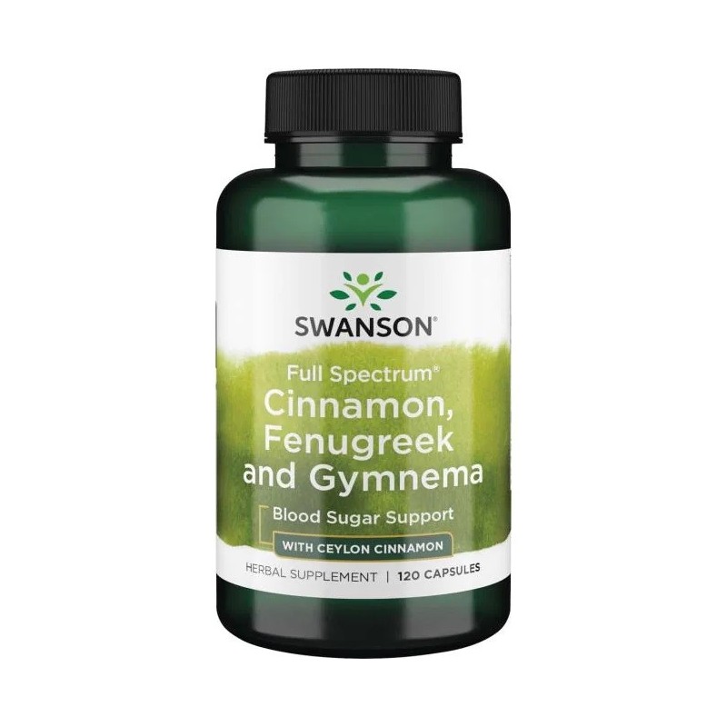 Full Spectrum Cinnamon, Fenugreek and Gymnema 120 caps Swanson