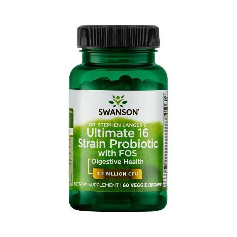 Dr. Stephen Langer's Ultimate 16 Strain Probiotic with FOS 3.2 Billion CFU 60 vcaps Swanson