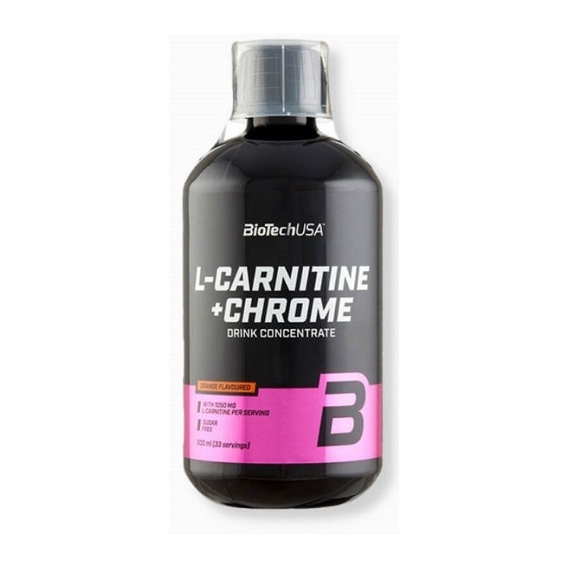 L-Carnitine + Chrome Orange 500ml BioTechUSA