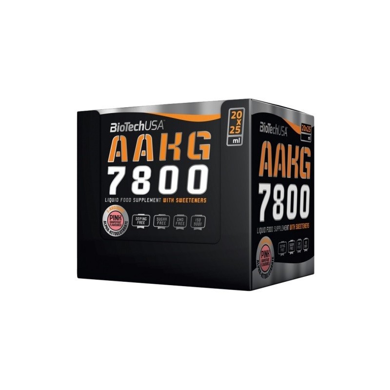 AAKG 7800 Różowy grejpfrut 20 x 25ml BioTechUSA