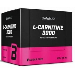 L-Carnitine 3000 Lemon 20 x 25 ml BioTechUSA