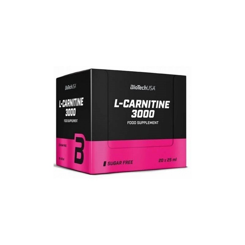 L-karnityna 3000 Cytryna 20 x 25 ml BioTechUSA