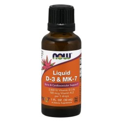 Liquid D-3 & MK-7 30 ml NOW Foods