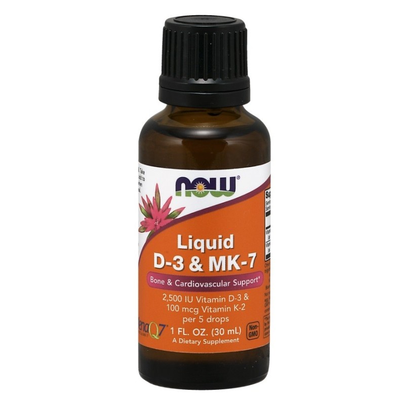 Liquid D-3 & MK-7 30 ml NOW Foods