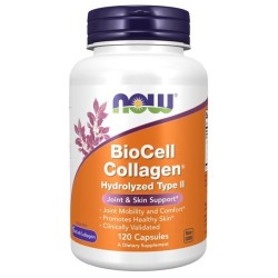 BioCell Collagen Hydrolyzed Type II 120 caps NOW Foods