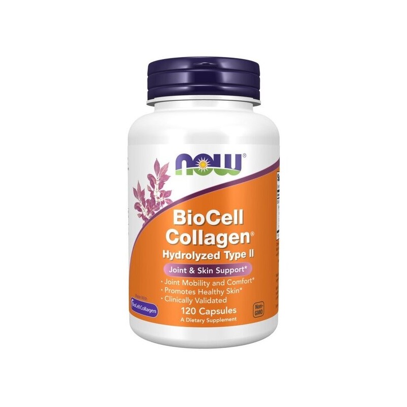 BioCell Collagen Hydrolyzed Type II 120 caps NOW Foods