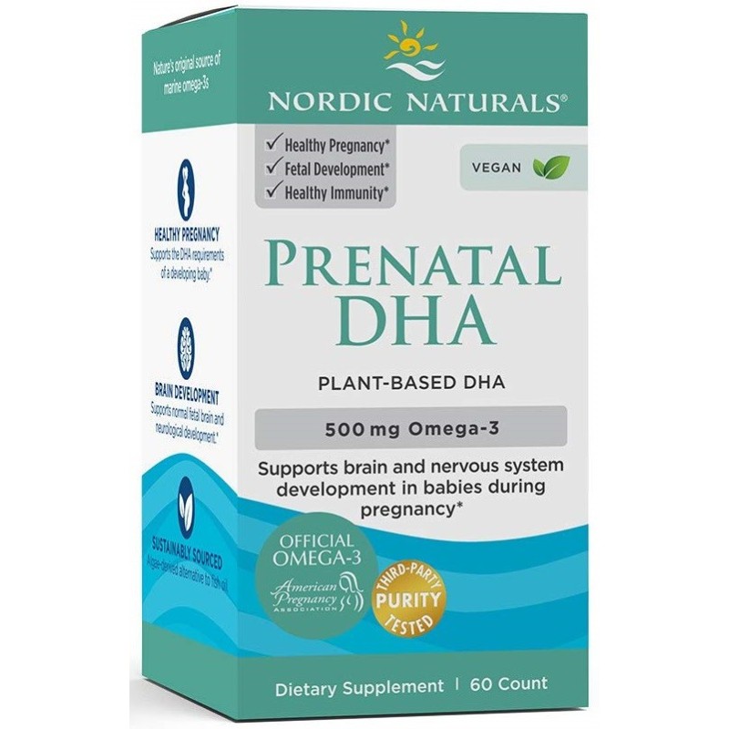 Prenatal DHA Vegan 500mg 60 softgels Nordic Naturals