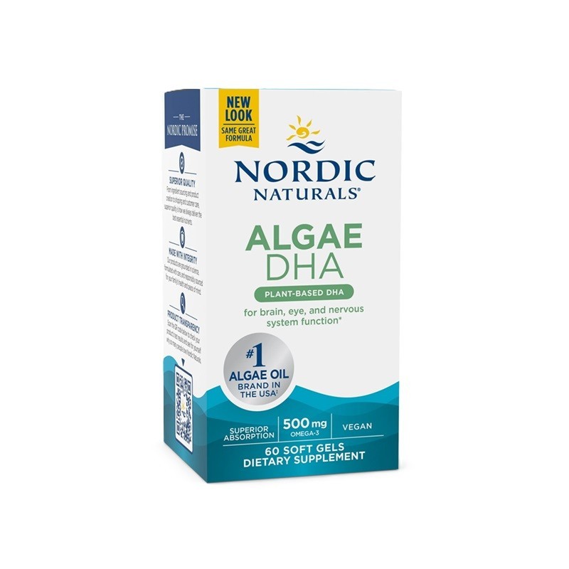 Algi DHA 500mg 60 kapsułek miękkich Nordic Naturals