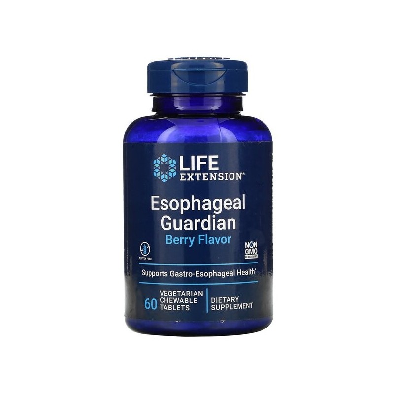 Esophageal Guardian Berry Flavor 60 vegetarian chewable tabs Life Extension