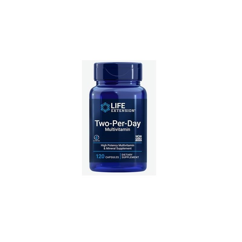 Two-Per-Day Multivitamin 120 caps Life Extension