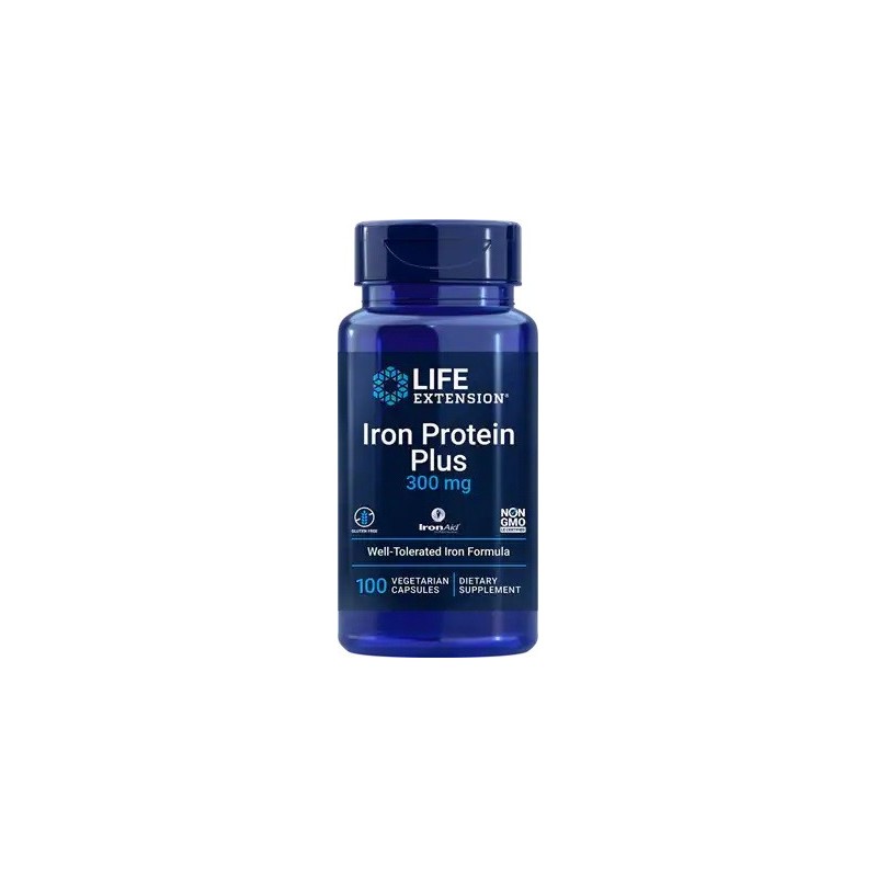 Iron Protein Plus 300mg 100 vcaps Life Extension