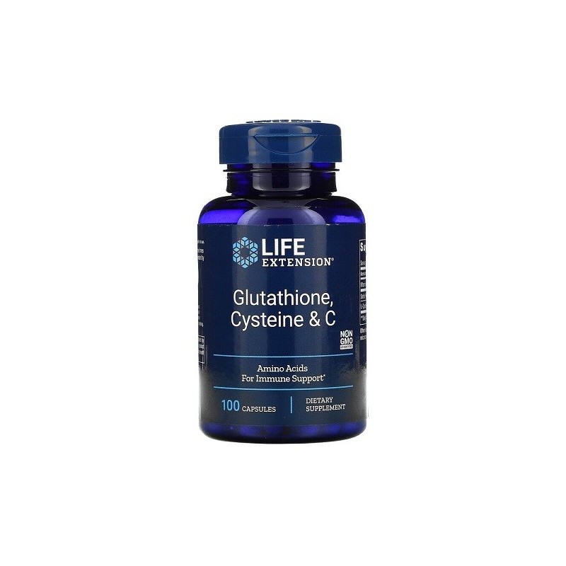 Glutation, Cysteina i Witamina C 100 kapsułek Life Extension