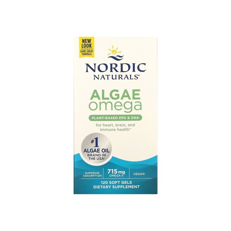 Algae Omega 715mg Omega 3 120 softgels Nordic Naturals