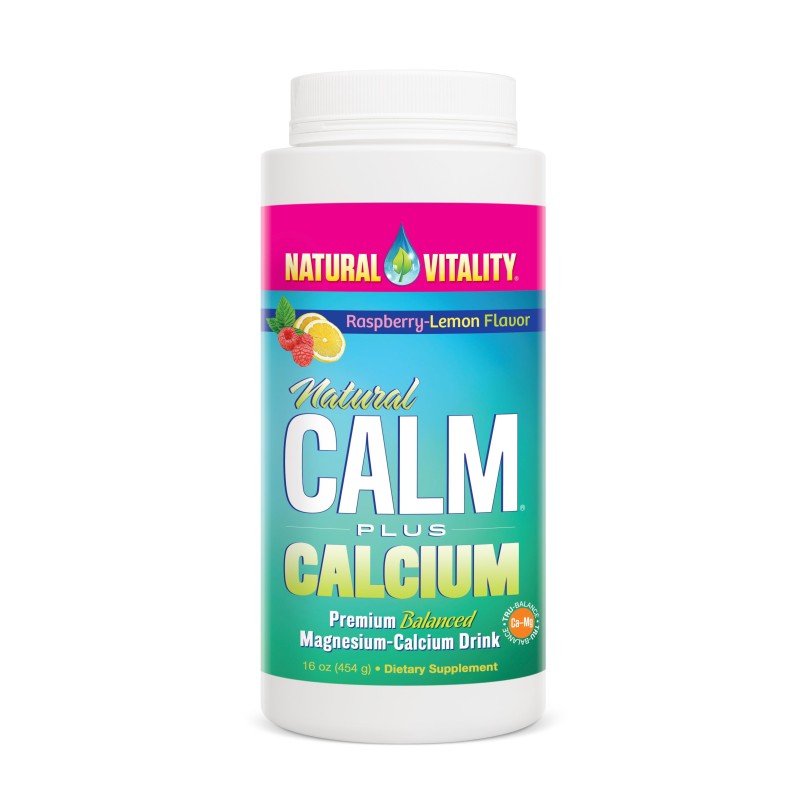 Natural Calm Plus Calcium Raspberry Lemon 454g Natural Vitality