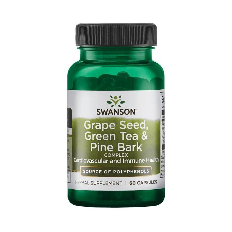 Grape Seed, Green Tea & Pine Bark Complex 60 caps Swanson