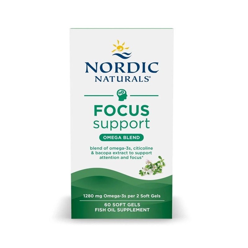 Wsparcie Koncentracji 60 kapsułek miękkich Nordic Naturals