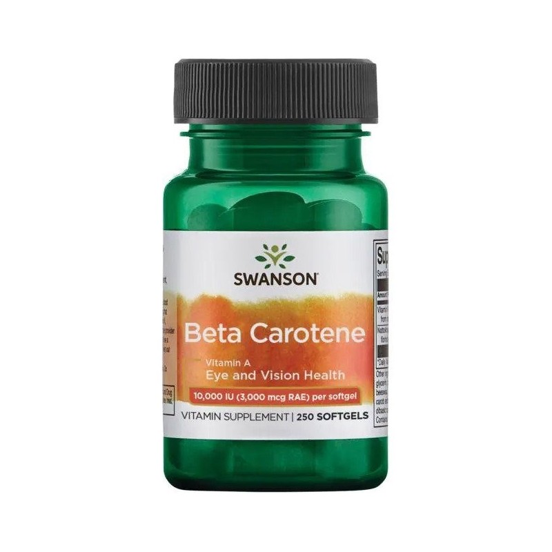 Beta-Carotene Vitamin A 10000 IU 250 softgels Swanson
