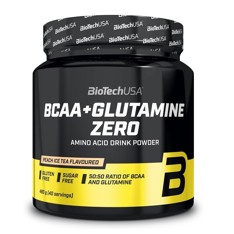 BCAA + Glutamina Zero Pomarańczowy 480g BioTechUSA