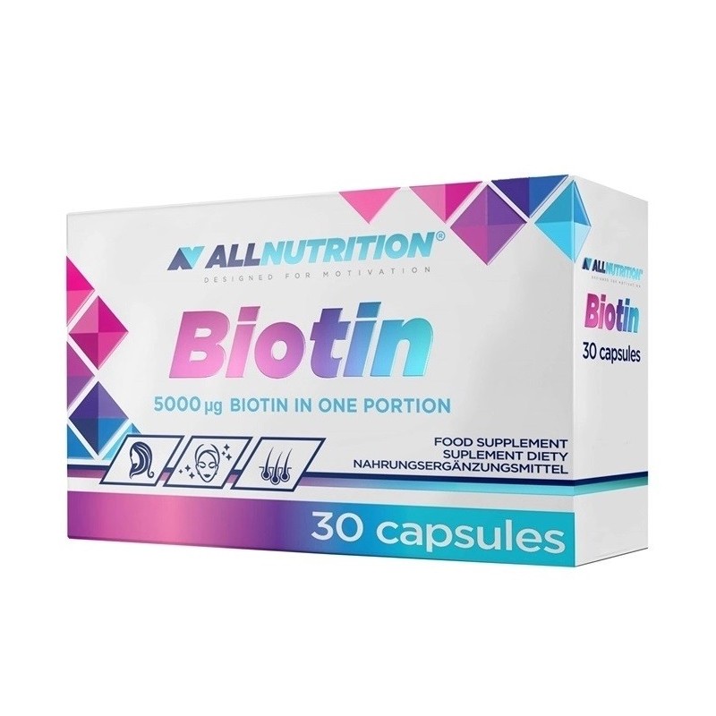 Biotyna 5000mcg 30 kapsułek Allnutrition
