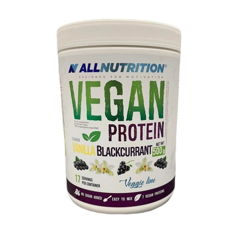 Vegan Protein Vanilla Blackcurrant 500g Allnutrition