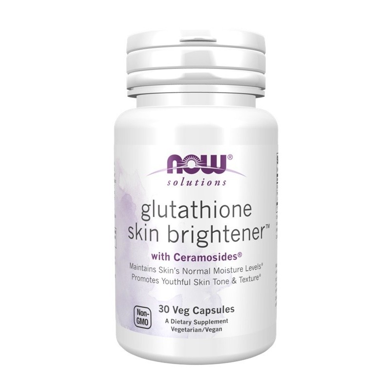 Glutathione Skin Brightener with Ceramosides 30 vcaps NOW Foods