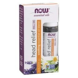 Essential Oil Head Relief Blend Roll-On 10ml NOW Foods