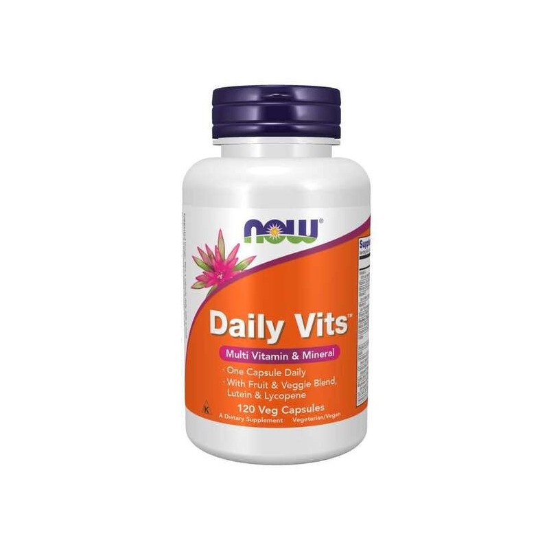 Daily Vits 120 vcaps NOW Foods