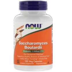 Saccharomyces Boulardii 120 vcaps NOW Foods