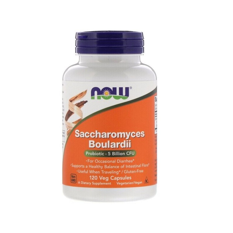 Saccharomyces Boulardii 120 vcaps NOW Foods