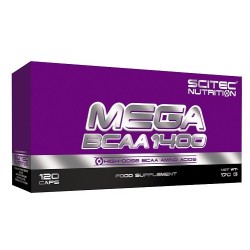 Mega BCAA 1400 - 120 kapsułek SciTec