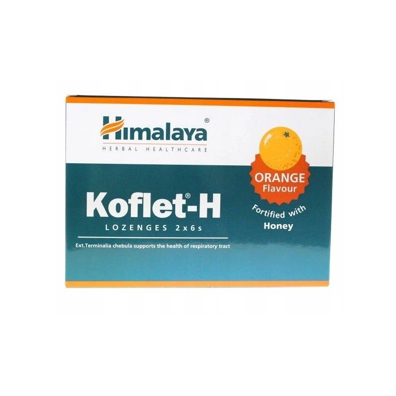 Koflet-H, Orange - 12 lozenges Himalaya