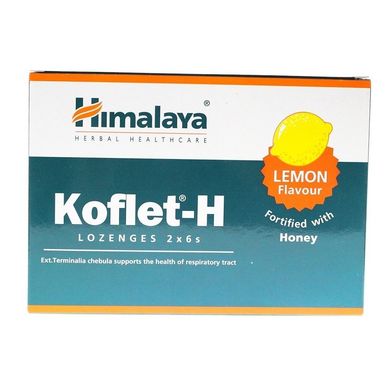 Koflet-H, Lemon - 12 lozenges Himalaya
