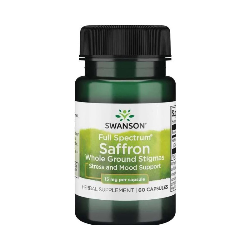 Full Spectrum Saffron 15mg 60 caps Swanson
