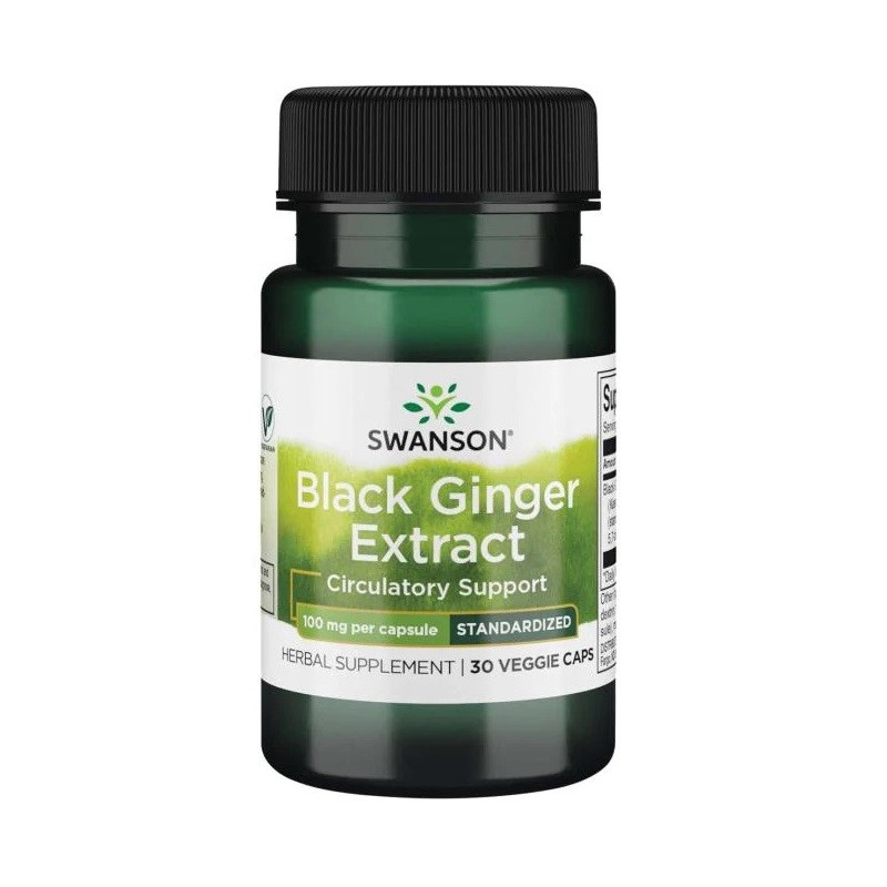 Black Ginger Extract 100mg 30 vcaps Swanson