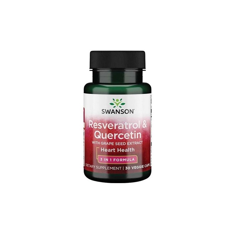 Resveratrol & Quercetin 30 vcaps Swanson