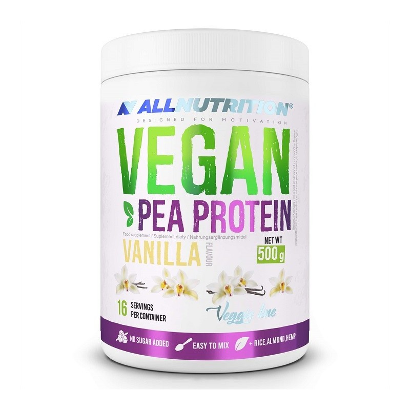 Vegan Pea Protein Vanilla 500g Allnutrition