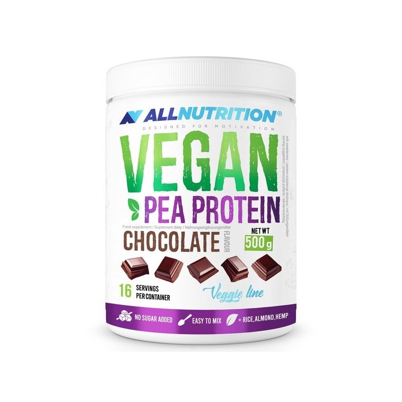 Vegan Protein Chocolate 500g Allnutrition