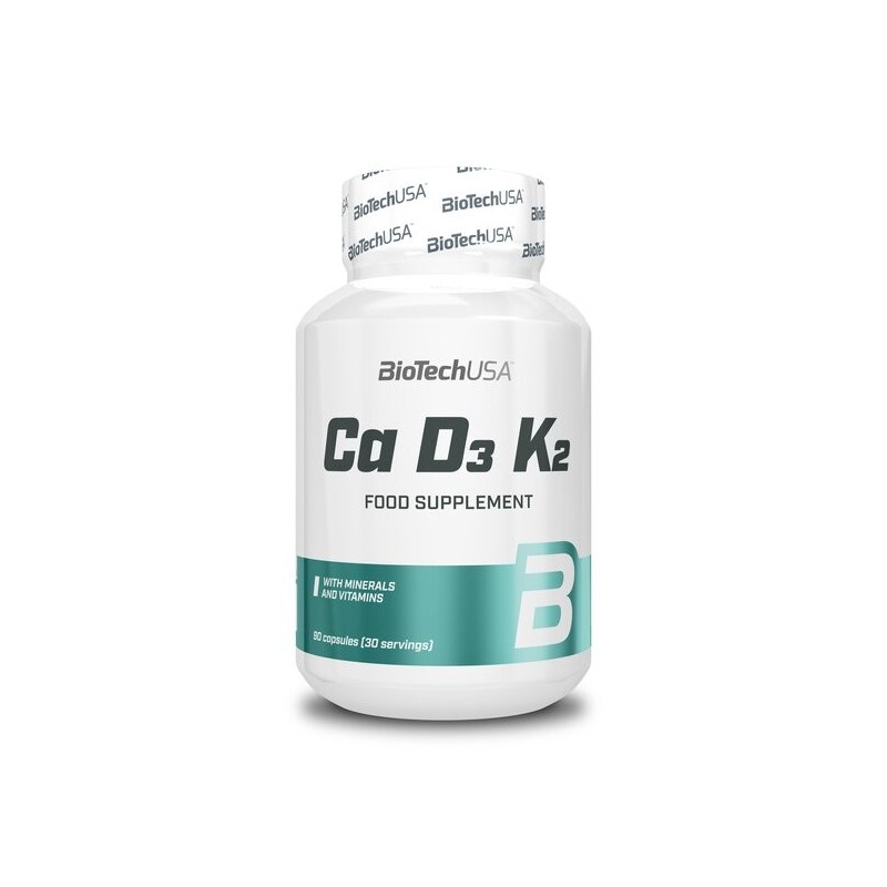 Ca D3 K2 90 kapsułek BioTechUSA