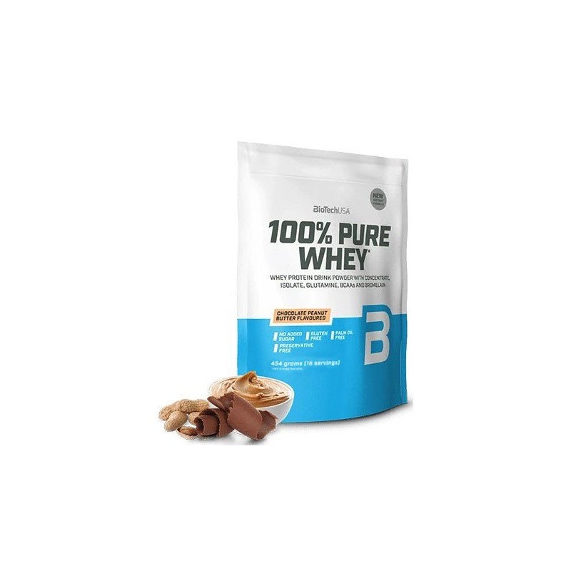 100% Pure Whey Chocolate Peanut Butter 454g BioTechUSA