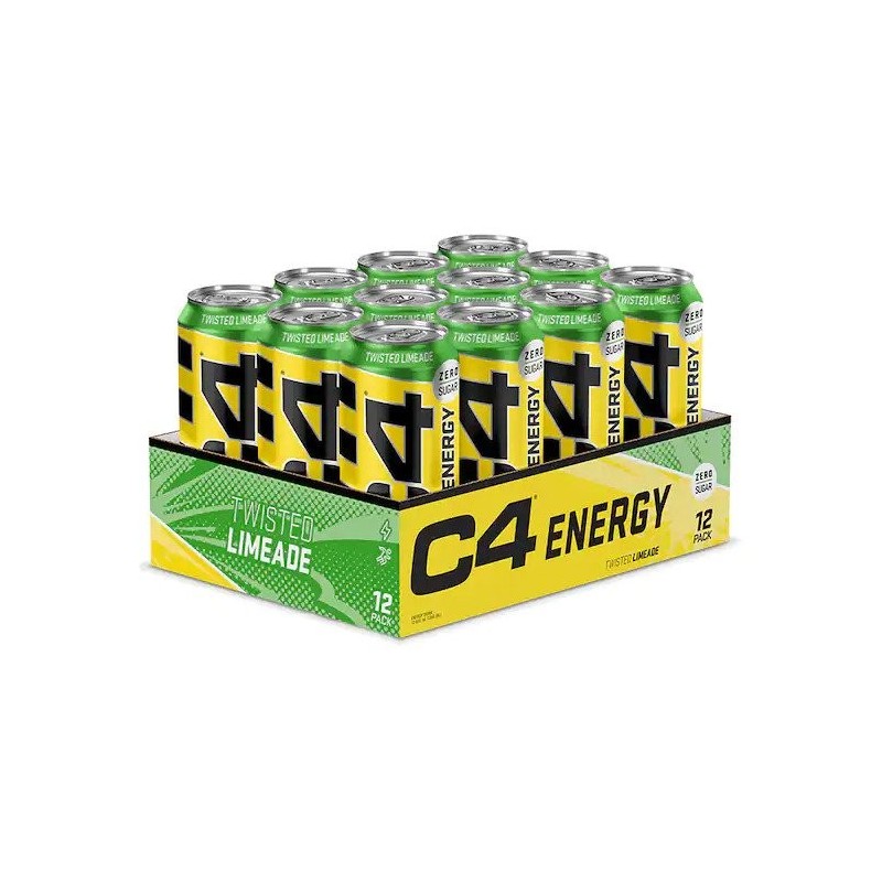 C4 Explosive Energy Drink Twisted Limeade 12x500ml Cellucor