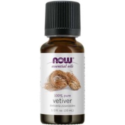 Essential Oil, Vetiver Oil 10ml NOW Foods