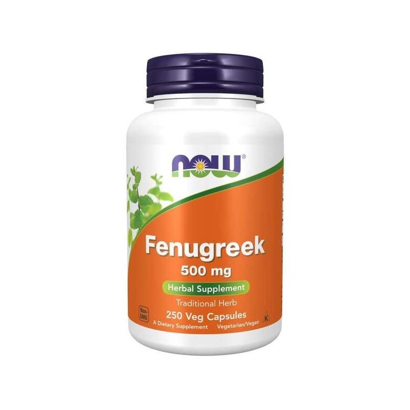 Fenugreek 500mg 250 vcaps NOW Foods