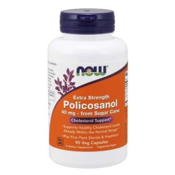 Policosanol 40mg Extra Strength 90 kaps NOW Foods