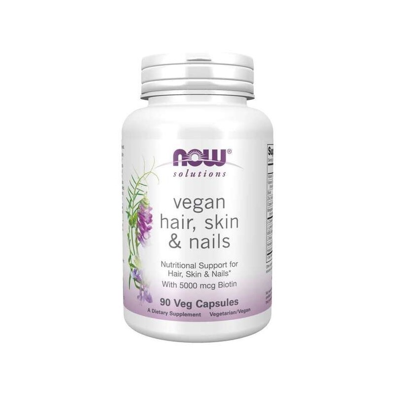 Vegan Hair Skin & Nails 90 vcaps NOW Foods