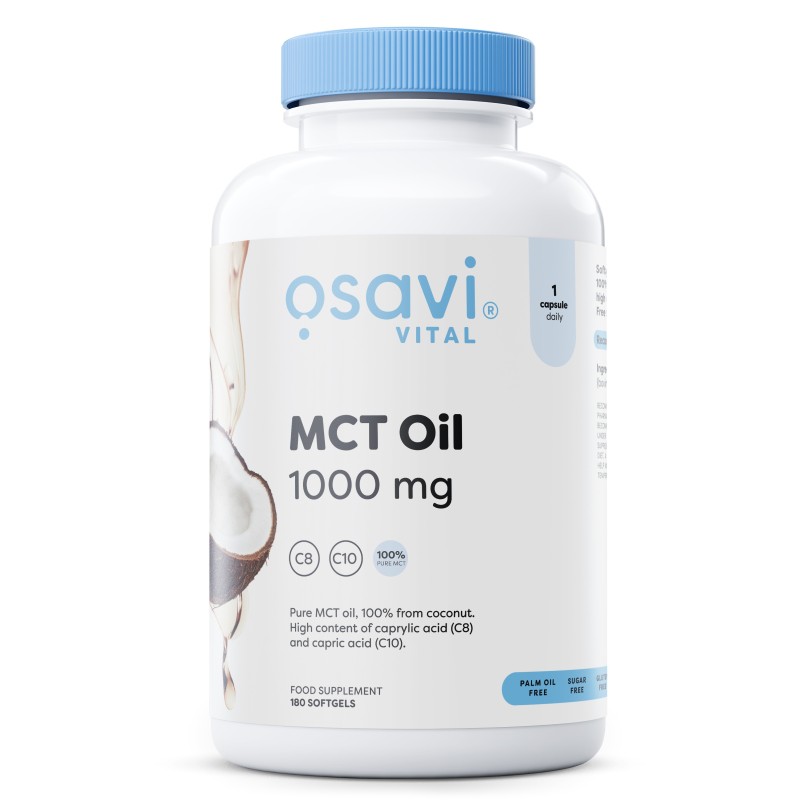 Olej MCT 1000mg 180 kapsułek Osavi