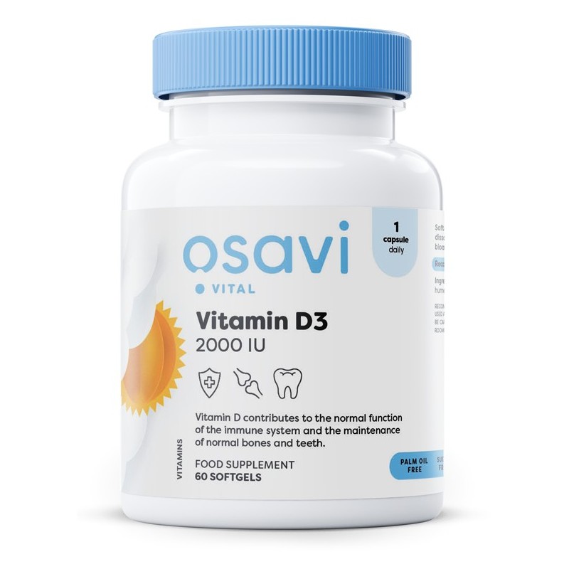 Witamina D3 2000IU 60 kapsułek Osavi