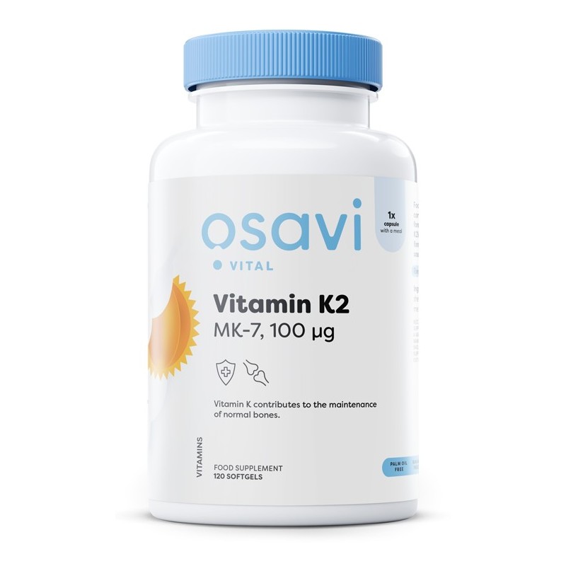 Witamina K2 MK-7 100mcg 120 kapsułek Osavi